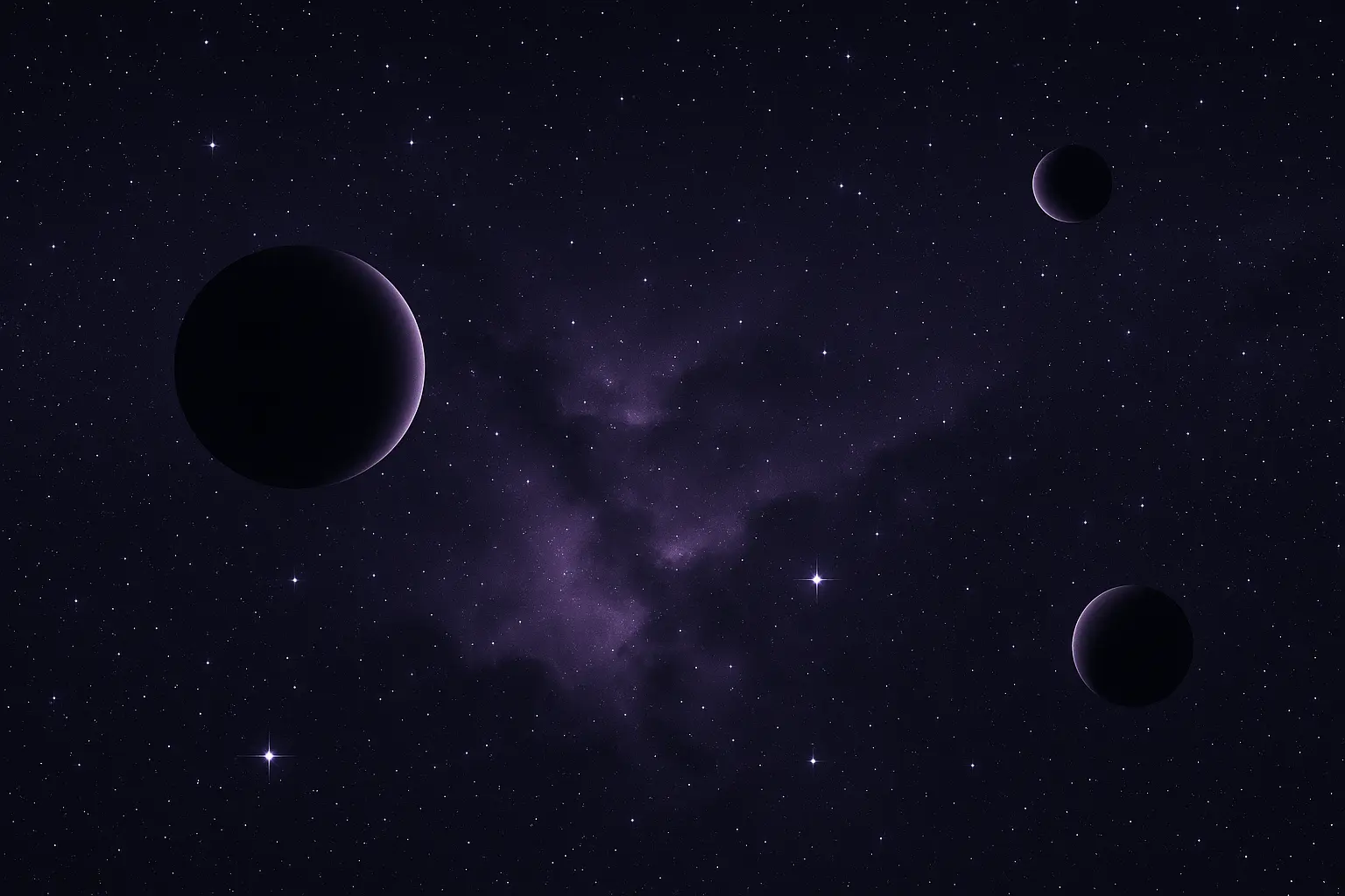 Il cielo notturno illuminato da stelle e pianeti